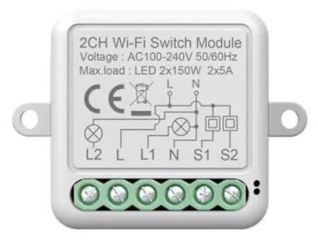 Smart Switch WiFi (2Ch)