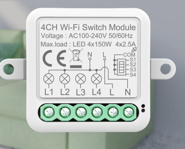 Smart Switch WiFi (4Ch)